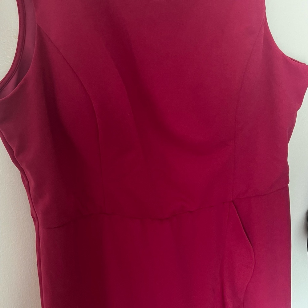 Fortune + Ivy NWOT Raspberry Ruffle Hem Dress - Picture 3 of 7